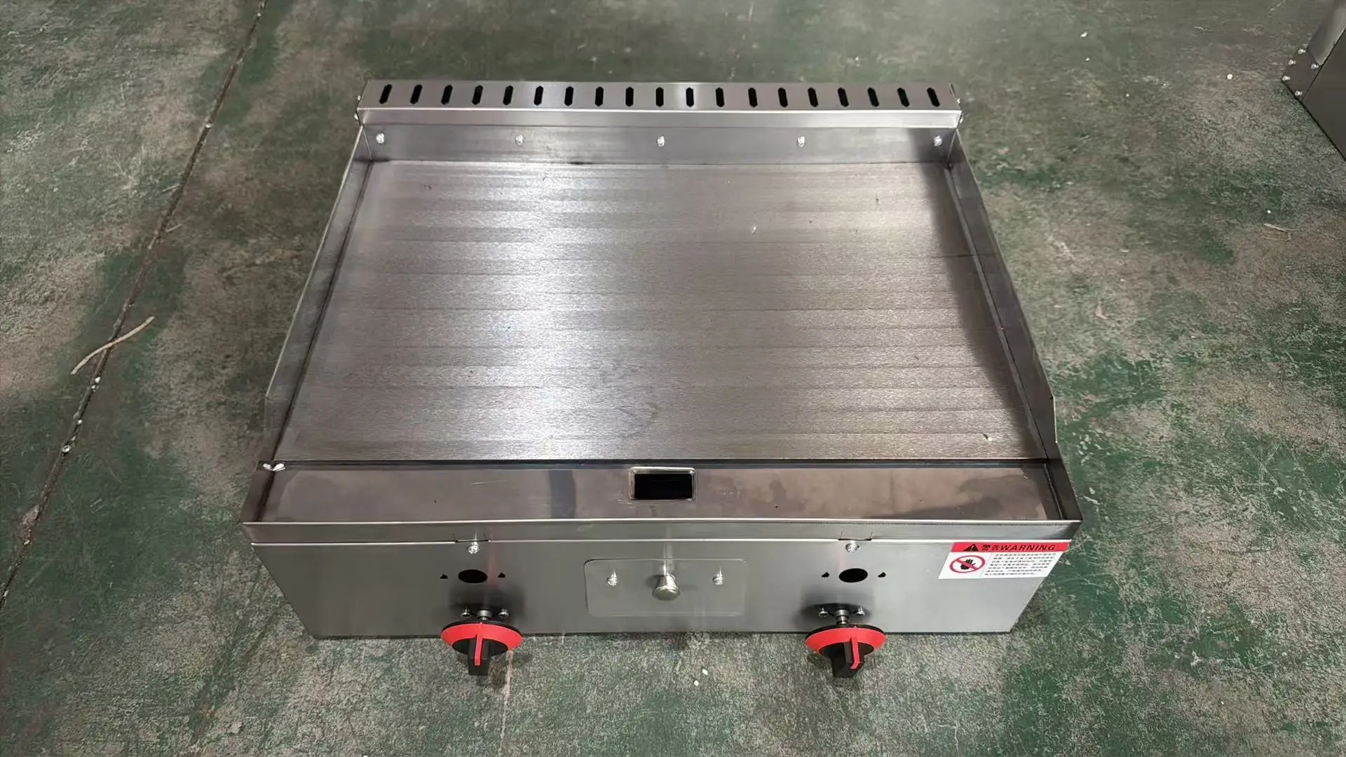 XY 2 Burner Commercial Gas Flat Top Griddle 73 CM Stainless Steel Teppanyaki Grill Countertop Cooking Machine for Restaurant Foo