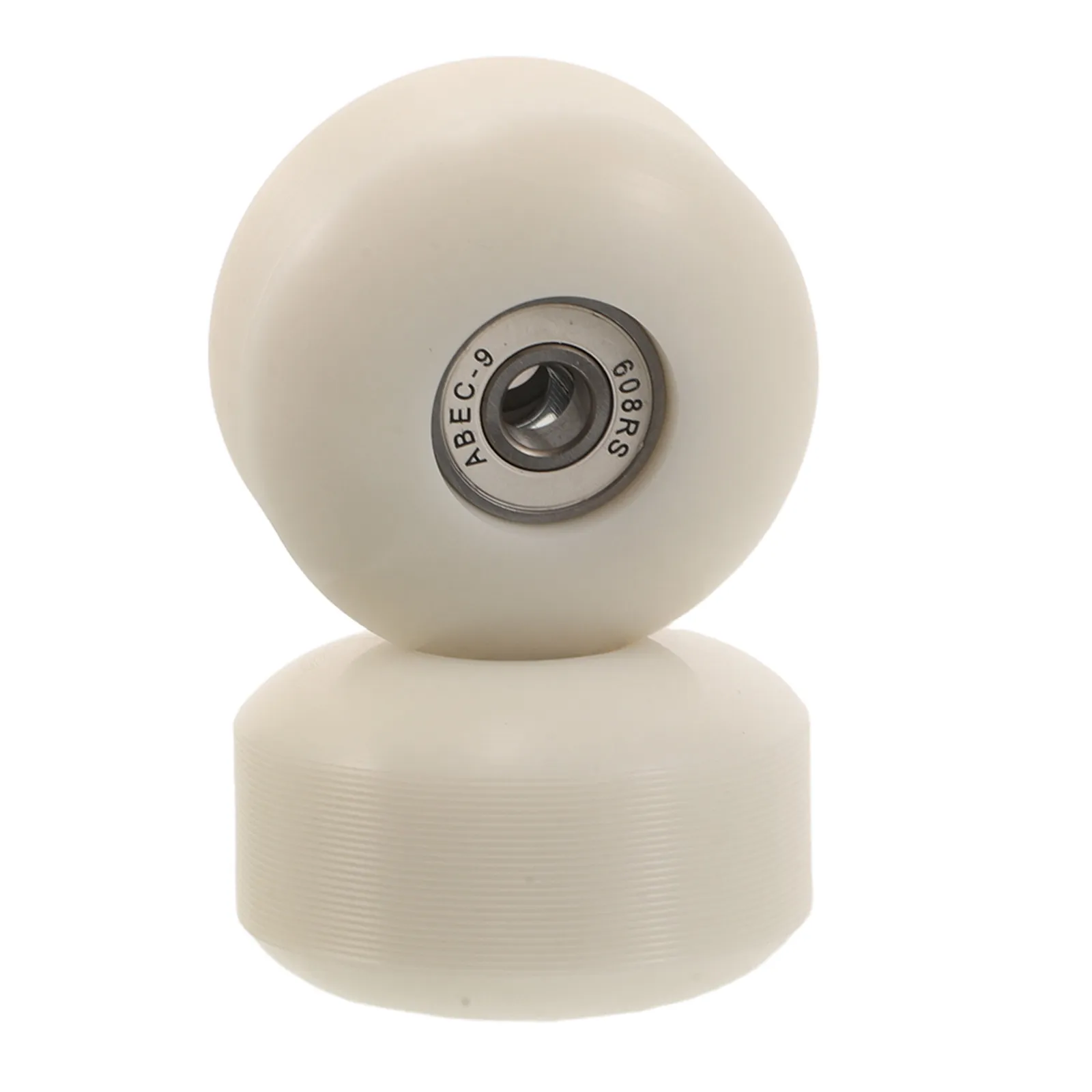 2Pcs White PU 95A Inline Skate Wheels Replacement Bearings Roller Skate Wheels Hard Shell Skating Smooth Control