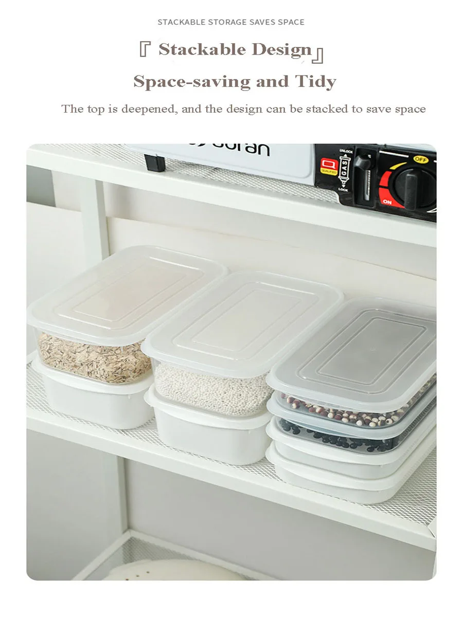 Kitchen Food Sealed Crisper Containers Fresh Fruit Vegetables Steak Meat Storage Box Organizer Refrigerator Accessories