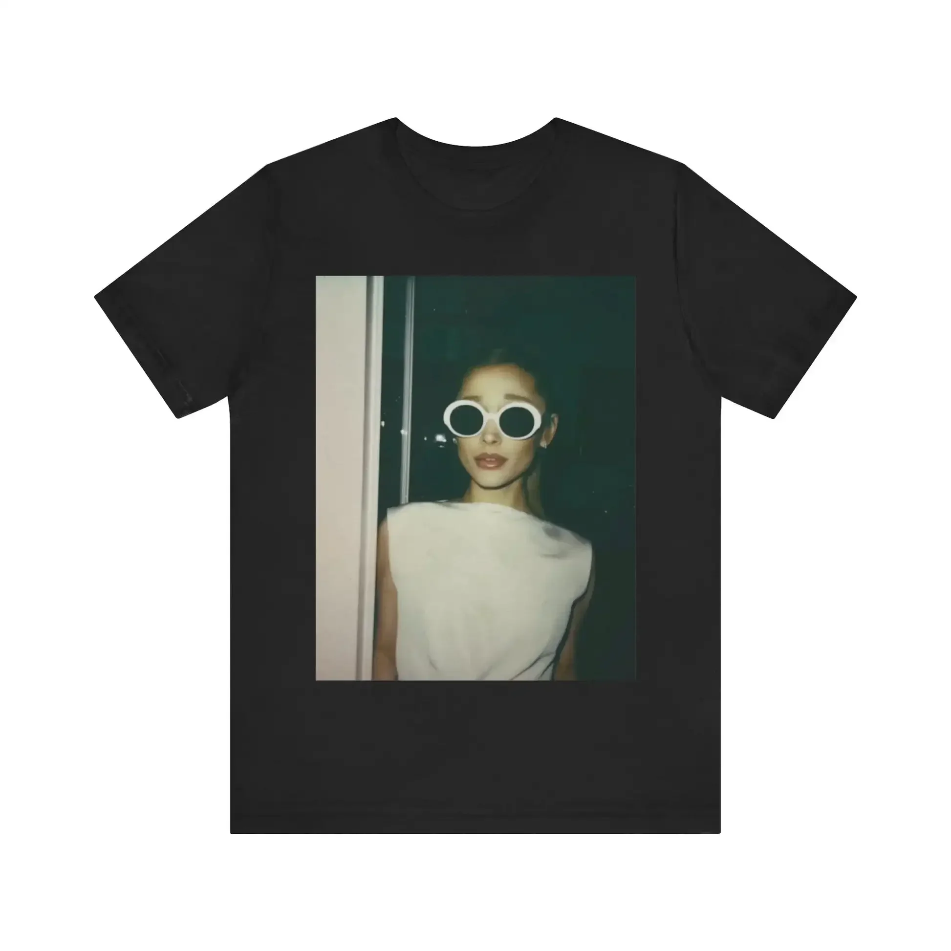 

Ariana Grande Womens Sports T-shirt Womens Clothing Style T-shirt Y2K Grey Green Pattern T-shirt
