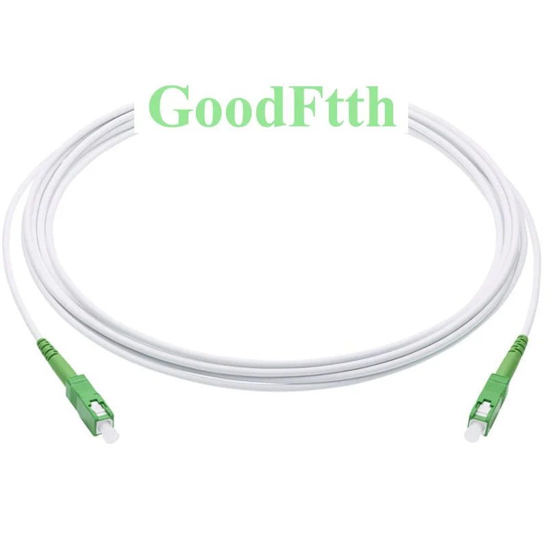 

Fiber Patch Cords Jumpers SC-SC APC Patchcords SM G657A2 Simplex White LSZH 20m 25m 30m 35m 40m 45m 50m 60m 80m 100m GoodFtth