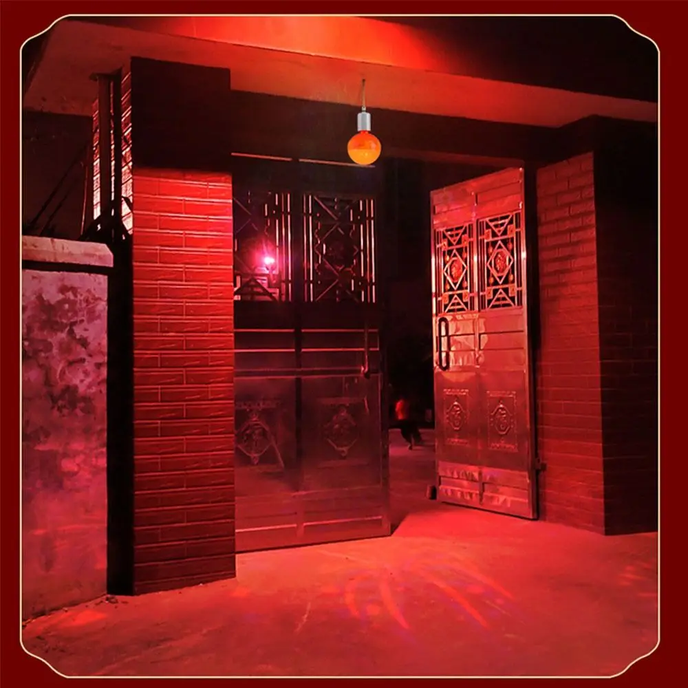 Good Luck New Year Colorful Light Bulb Blessing Color Change Party LED Night Light Wealth Happiness RGB Atmosphere Light Bulb