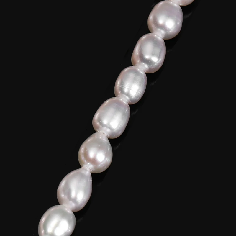 Fine 100% Natural Freshwater Pearl Beads Rice Shape Loose Beads Jewelry Making Bracelet Necklace Accessories Women Gifts