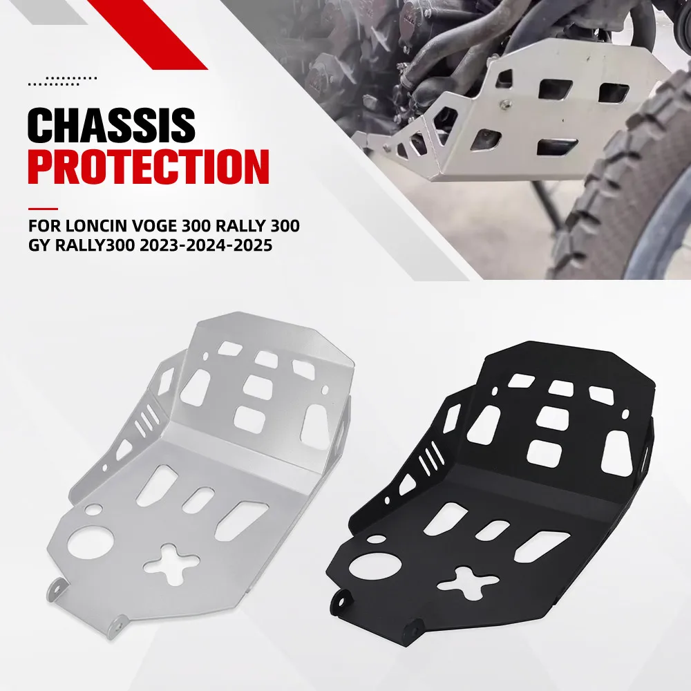 

For Loncin VOGE 300 Rally 300 GY RALLY300 2023-2024-2025 Motorcycle Engine Skid Plate Bash Frame Belly Pan Sump Guard Protector