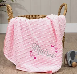 Personalized Swaddle Blanket Baby Sleepsack Blanket Newborn Custom Name Cute Toddler Doudou fleece Blanket kids girl boys Gift