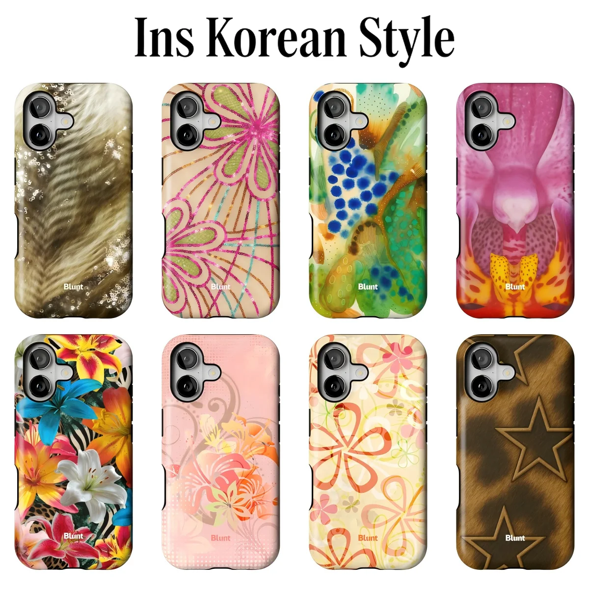 Luxury Clmj Watercolor Flowers Phone Case for Samsung Galaxy S23 S24 S25 S26 FE Plus Ultra Edge 4G 5G Luxury Double-layer Cover