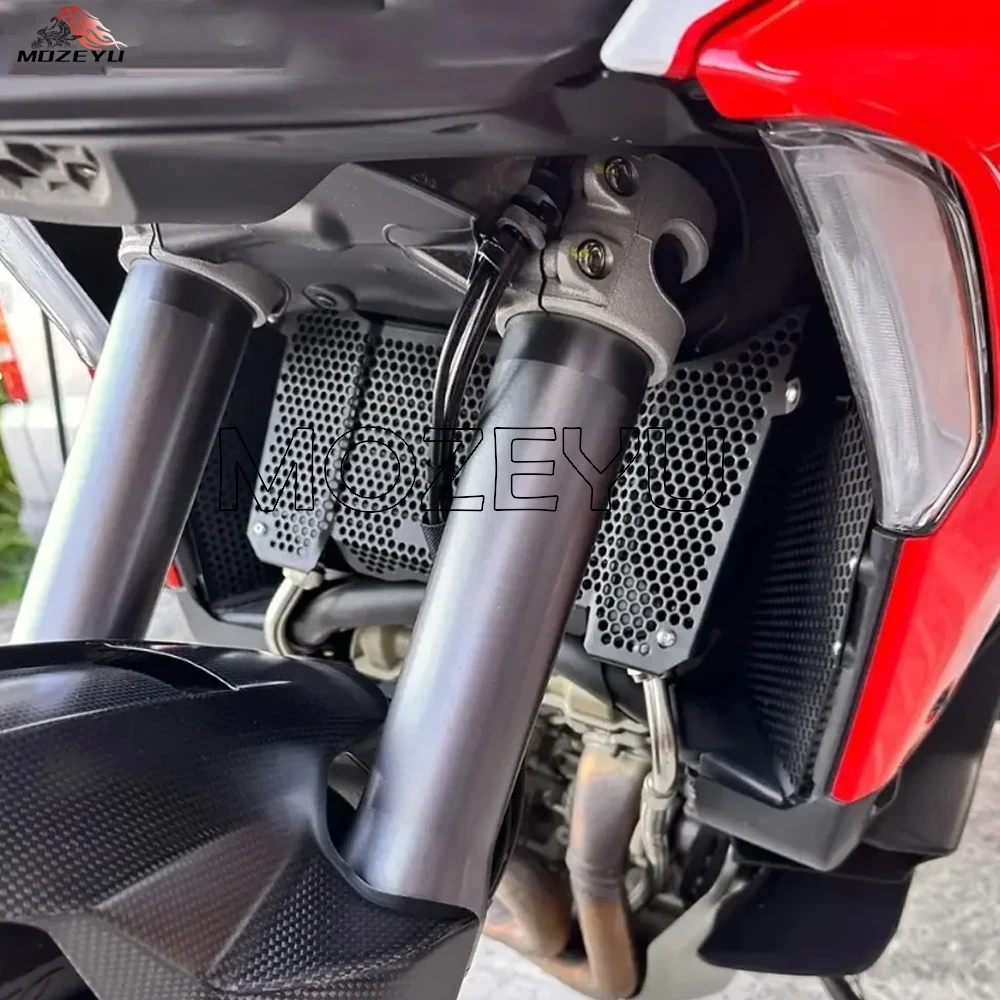 

Radiator Guard Grille Cover Protector For Ducati Multistrada V4 S V4S Sport RS Grand Tour MultistradaV4 Pikes Peak 2021 - 2025