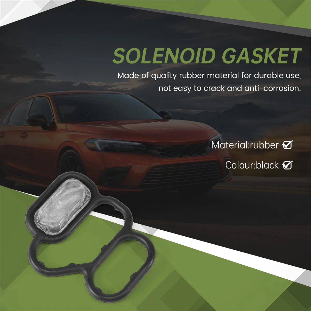 Mesin mobil Gasket Solenoid VTEC paking katup Solenoid waktu bervariasi Gasket Gasket untuk-Z Fit City