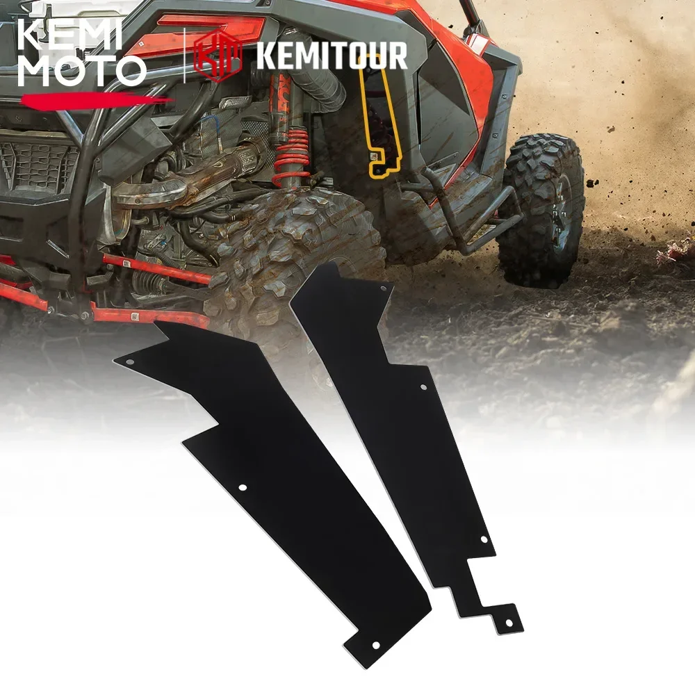 KEMIMOTO UTV Rear Wheel Well Block Offs PRO XP Inner Splash Fender Mud Guard Compatible with Polaris RZR PRO XP/PRO R 2020-2025