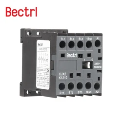 Mini AC Contactor CJX2-K Din Rail 3P 3main 1NO/3main 1NC Coil Voltage 220V 50/60Hz 6A 9A 12A