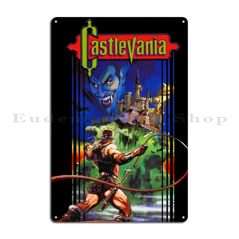 Simon Belmont Metal Plaque Designing Iron Club Decoration Wall Cave Tin Sign Poster