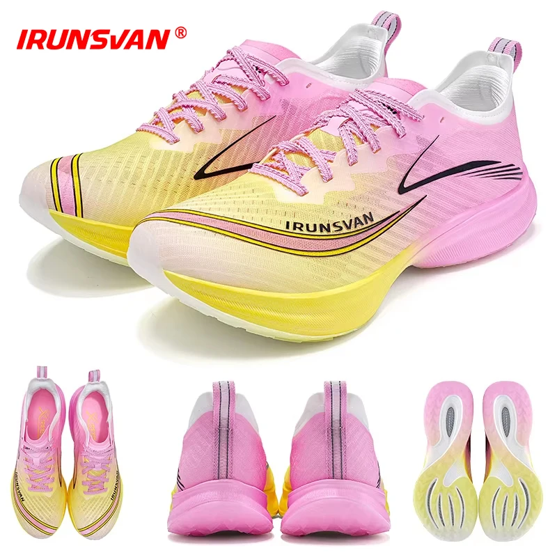 

IRUNSVAN Flying Electricity 2.0 Professional Athletic Shoes Men High Quality Shoes 2025 Carbon Plate Marathon Running Shoes