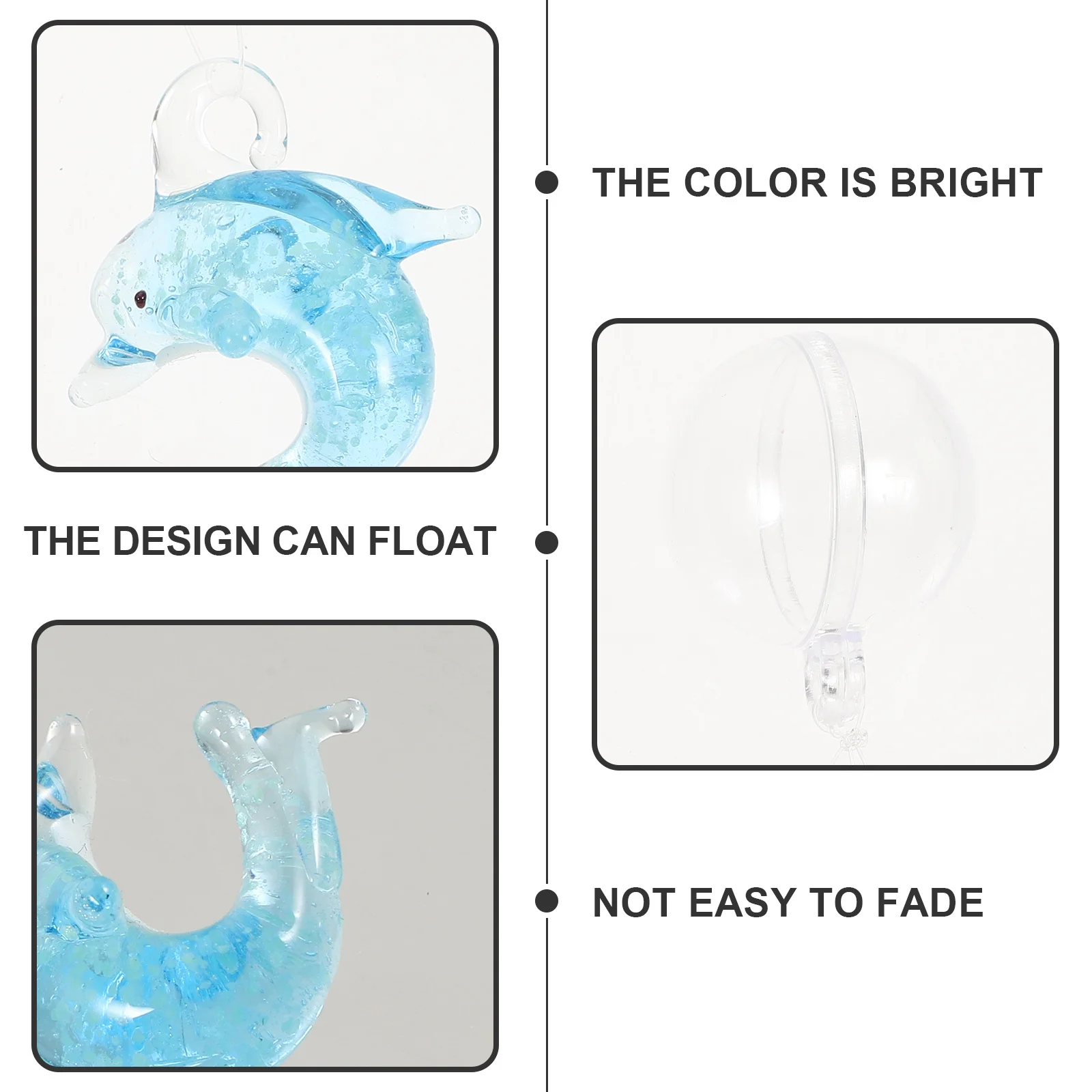 

Exquisite Glass Dolphin Aquarium Floating Ornament Luminous Fish Tank Decorative Accessory Fish Tank Accessories Decorations