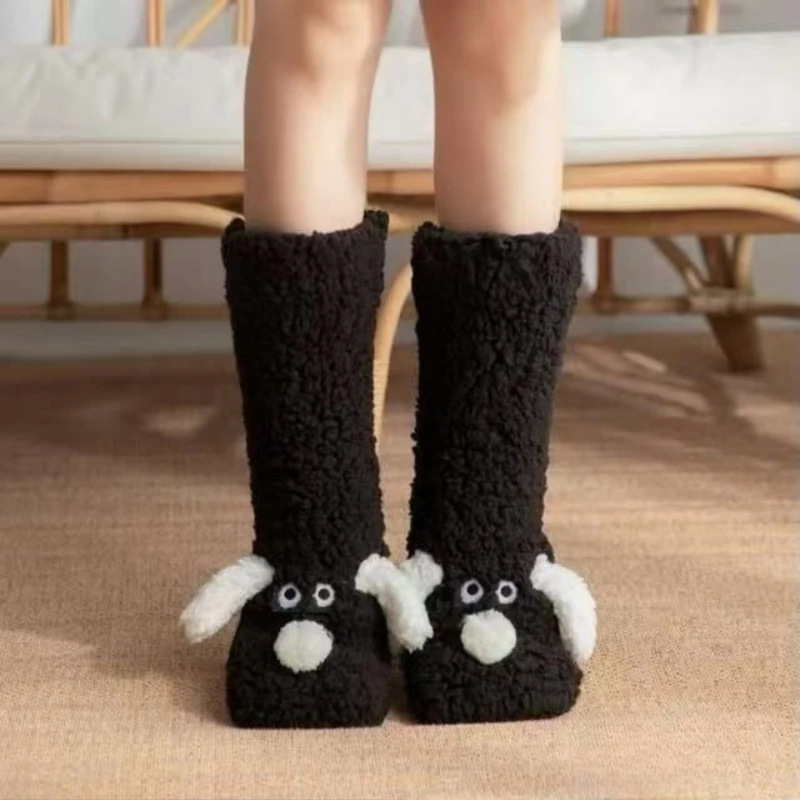 

New Floor Socks Adult Sleep Winter Snow Socks Home Confinement Leg Cover Carpet Slippers Socks Women