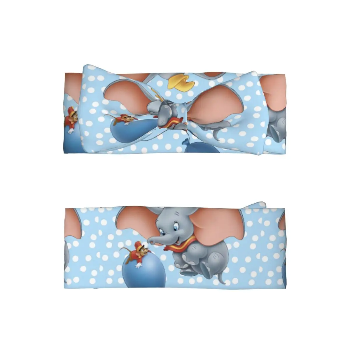 

Повязка на голову для девочек с бантом, головной убор с изображением Дамбо, милый модный мягкий эластичный головной убор с рисунком