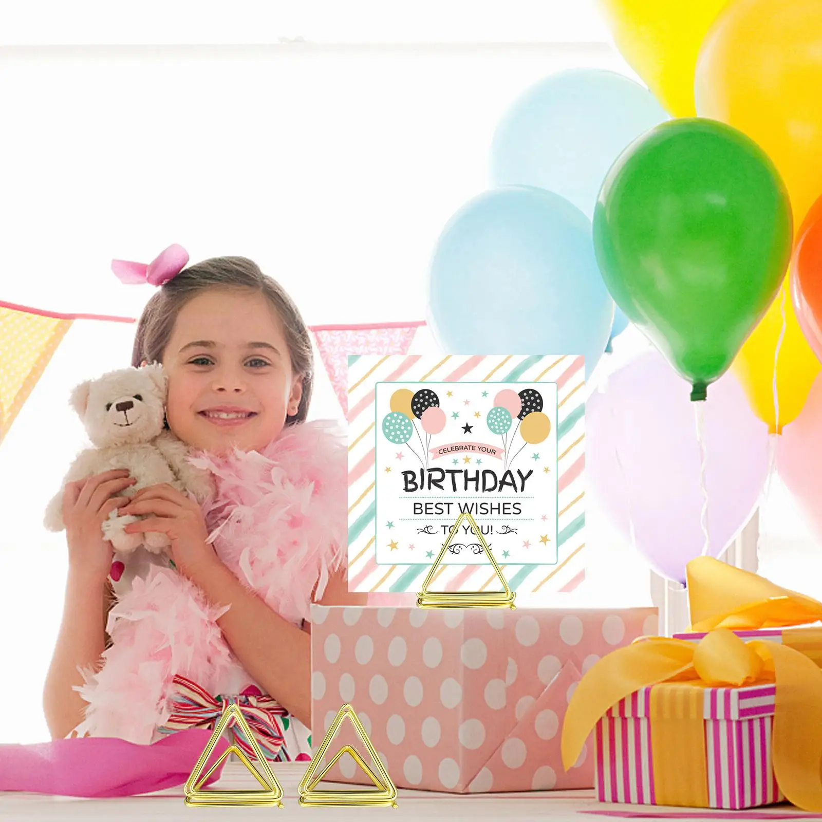 Place Card Holder 24 Pack Menu Clips Display Holder for Wedding Dinner Party