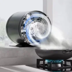 4/6/8Inch Powerful Silent Exhaust Fan One Way Booster Fan Metal Inline Duct Blower Fan HVAC Pipe Vent Air Ventilator for Kitchen
