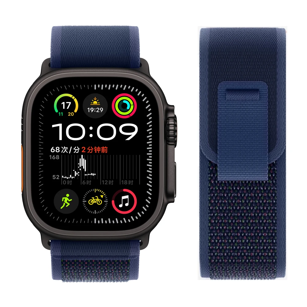 Trail Loop für Apple Watch Band Ultra 3 11 10 9 8 7 6 5 SE 49 mm 46 mm 45 mm 42 mm 44 mm 40 mm 41 Sportarmband Correa iwatch Straps