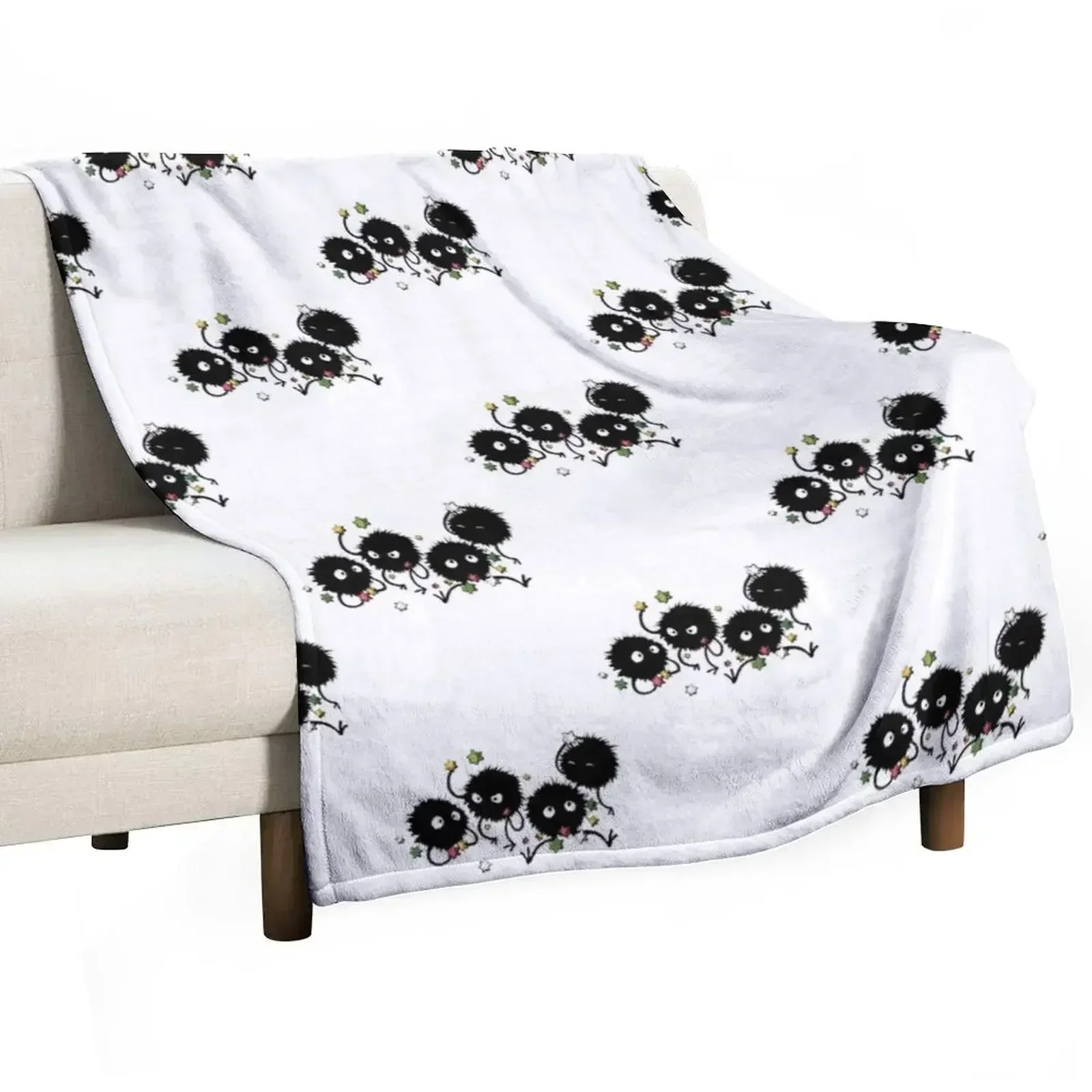 

soot sprites Classic Throw Blanket Lightweight Cozy Blanket for Bed Sofa