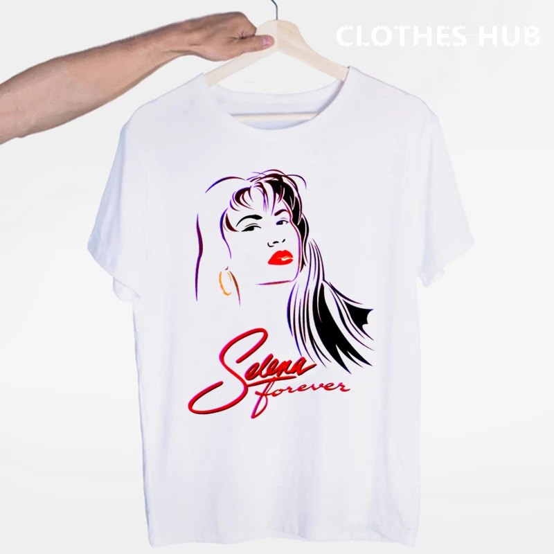 Selena quintanilla T shirts Fashion Men And Women Tops T-shirt Short Sleeve Unisex Tshirt