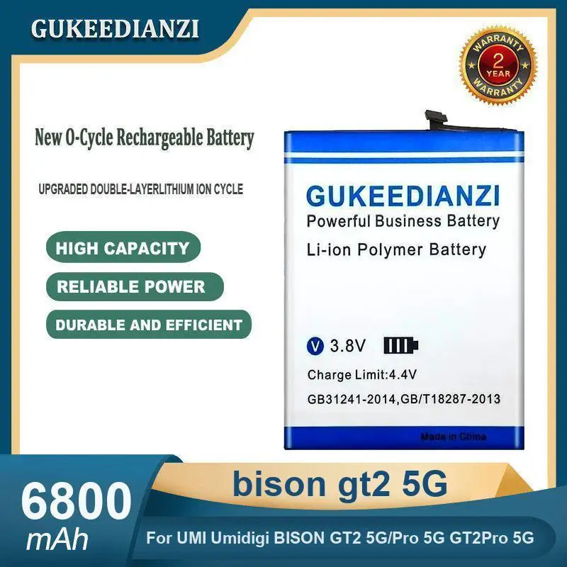 

Аккумулятор для UMI Umidigi BISON 2 GT2 Pro GT2Pro 5G GT 6,67 дюйма X10S X10G высокой емкости