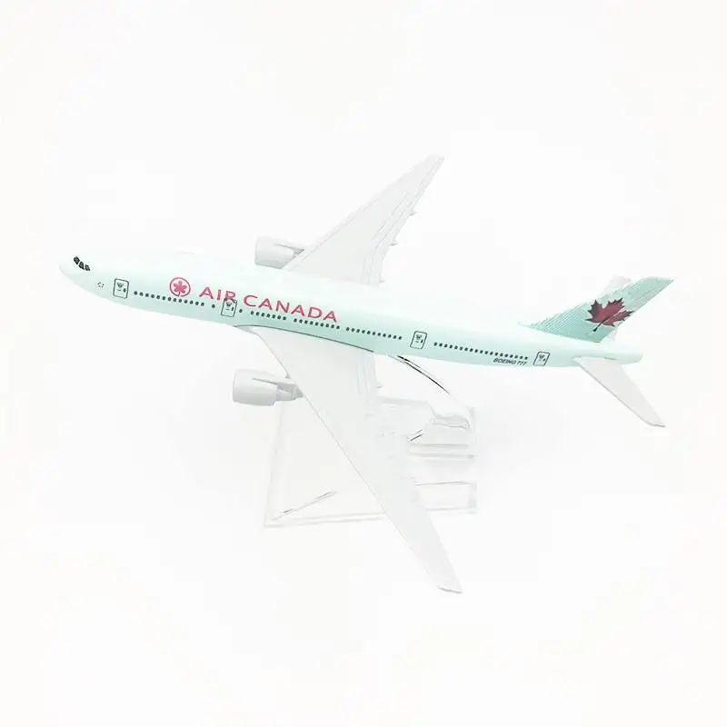 1/400 Scale 16cm Miniature Plane Canada B777 Diecast Metal Airplane Model Kit for Aviation Enthusiast Gift or Desktop Display