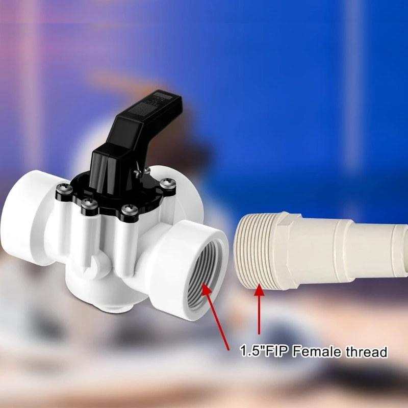 Válvulas piscina multifuncionais, abs, 3 vias, peça substituição para piscina, válvulas desviadoras, dropship