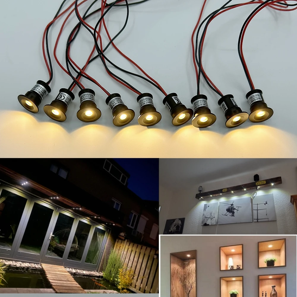 

1 Вт мини светодиодный потолочный светильник IP65 окружающий прожектор 12 В Focos точечная лампа для потолка лестницы дорожки двор шкаф коридор