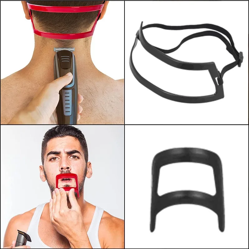 

2 шт., формирователь бородки, инструмент для формирования бороды, трафарет, набор для стрижки, шаблон для бритья, линия волос, аксессуары для парикмахерской
