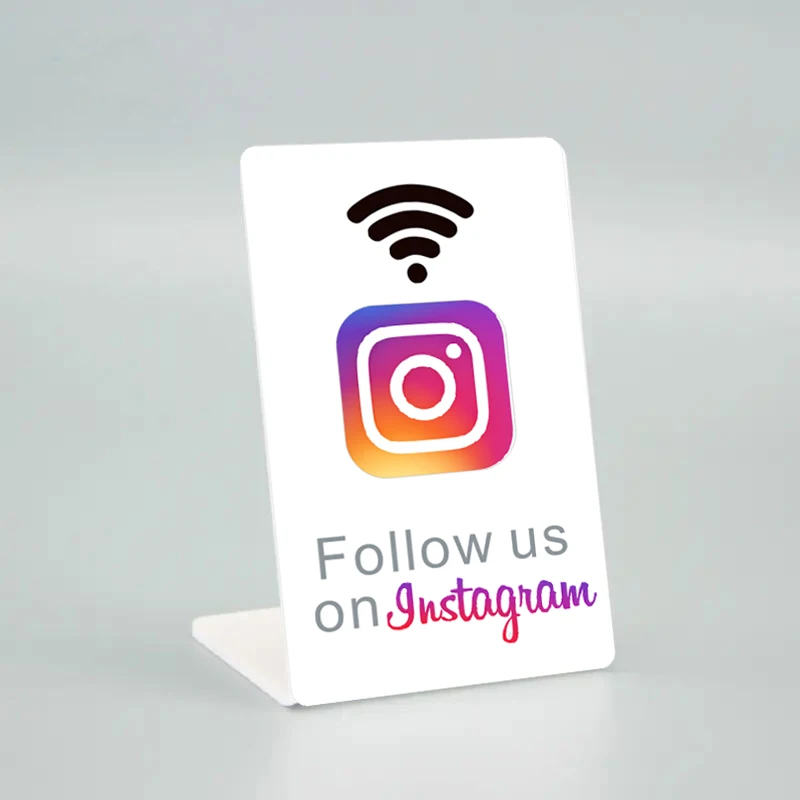 Instagram NFC Stand Display New Design for Boost Your Follower and  Business