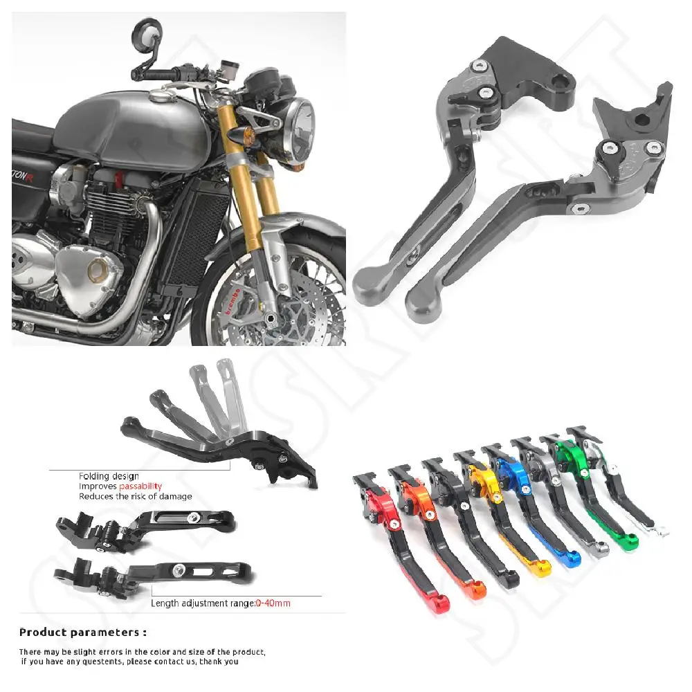 

Fits for Triumph Thruxton 2008 2009 2010 2011 2012 2013 2014 2015 Motorcycle Adjustable Folding Extendable Brake Clutch Levers