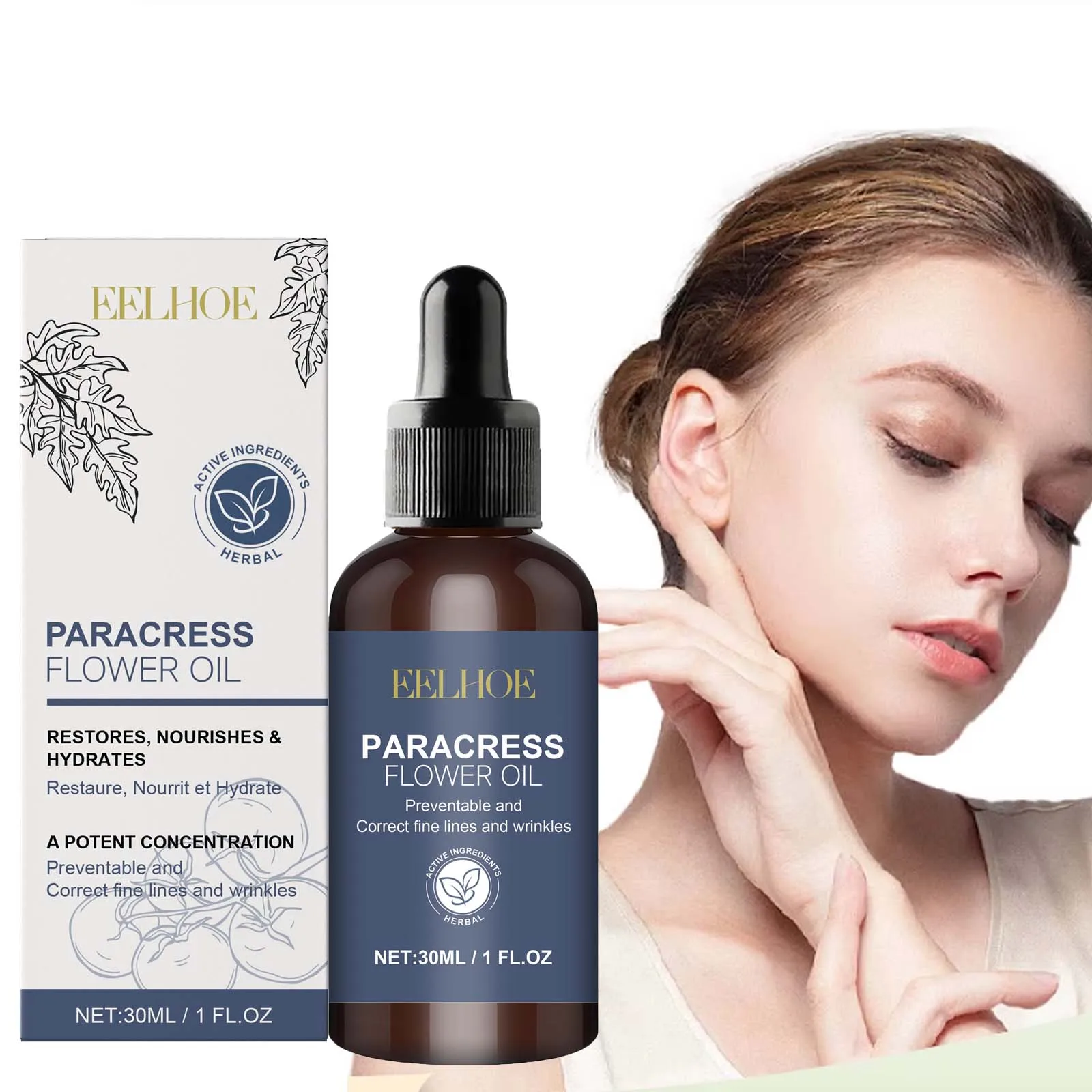 

Hyaluronic Acid Facial Firming Essential Oil Fading Fine Lines Nourishing Deep Moisturizing Brtrightening Skin Tender Skin Serum