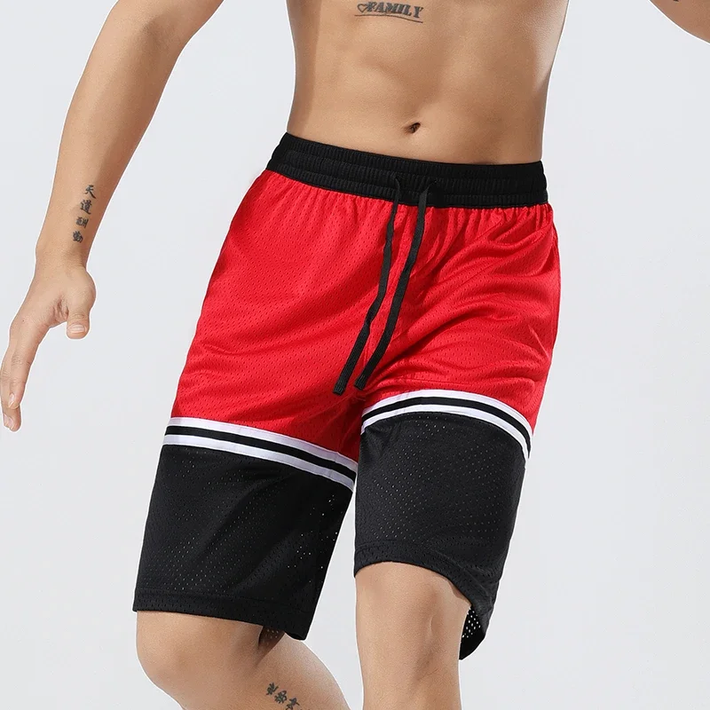 Men Gym Casual Shorts Quick Dry Basketball Football Sweatpants Running Sports Pants Breathable Fitness Jogging Scanties Beach