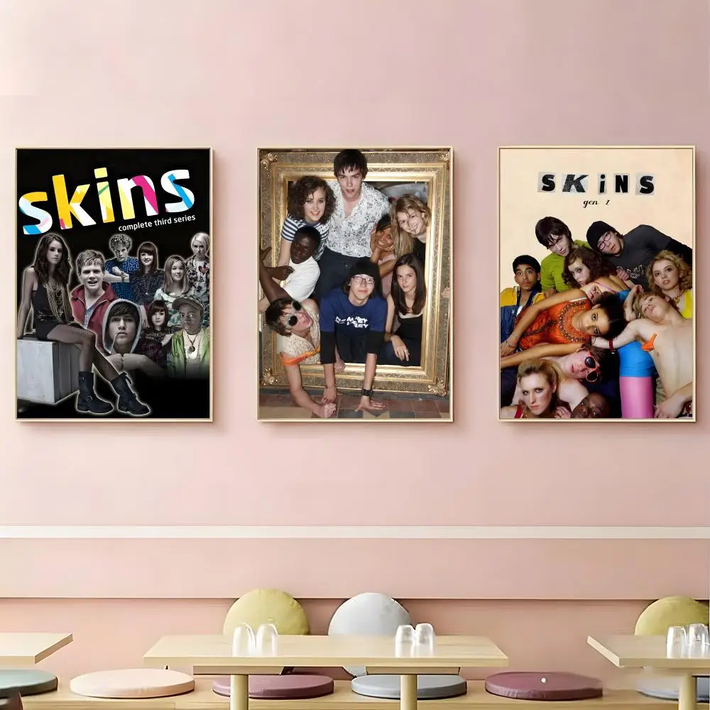 Teen Series Skins Poster HD Self-Adhesive Waterproof Wall Art Easy to Apply Multi-Scene Decor