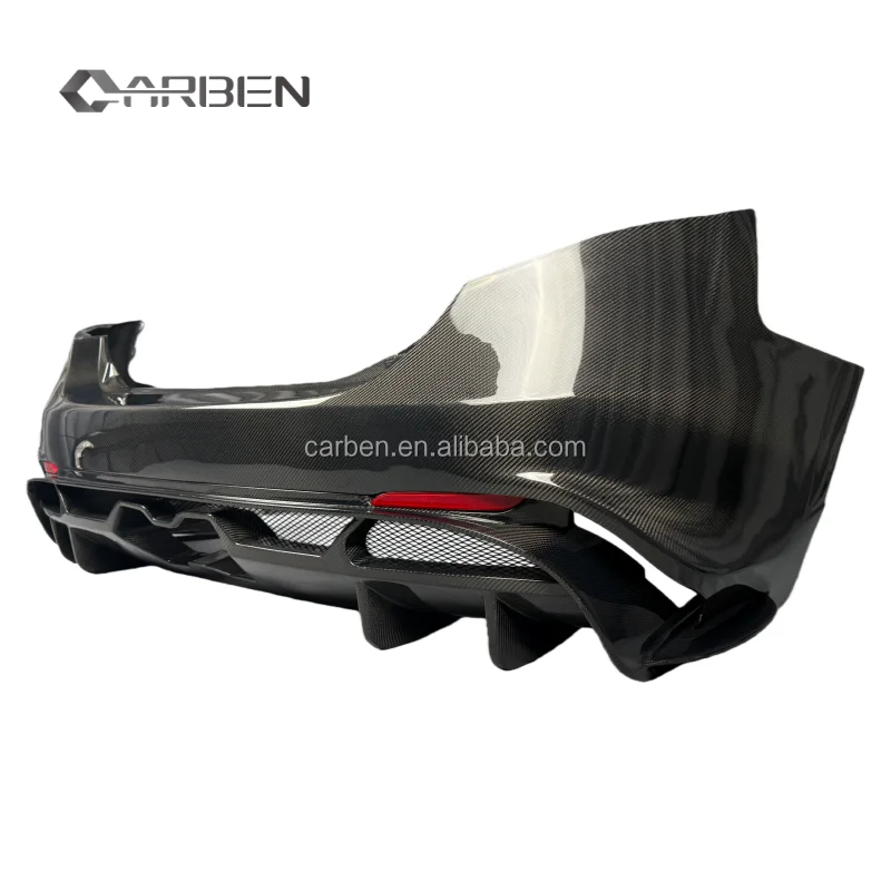 

Для Giulia из углеродного волокна, обновленный комплект заднего бампера из углеродного волокна в стиле GTAM