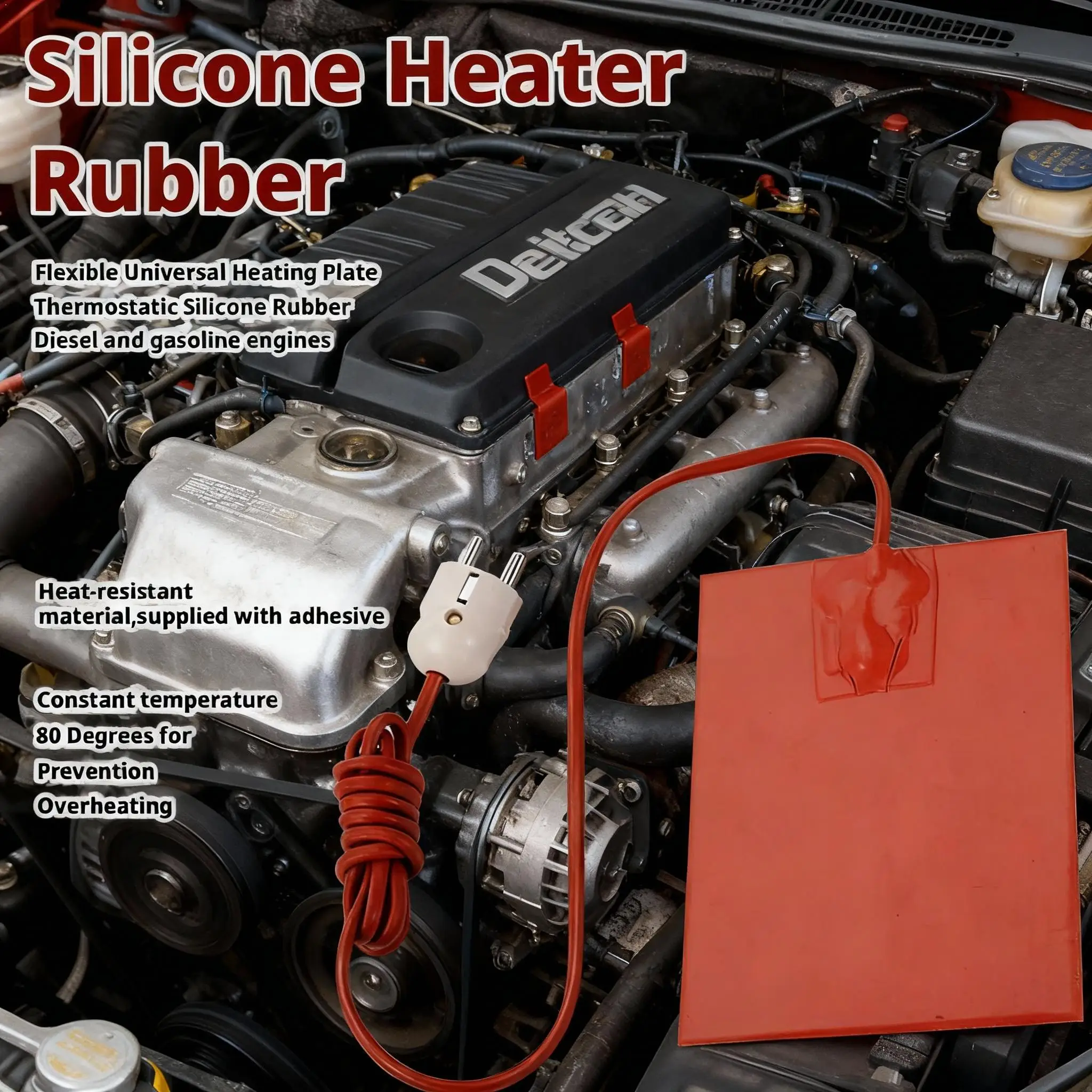 

Нагревательная пластина масляного поддона, силиконовая резиновая грелка, термостойкая водонепроницаемая грелка