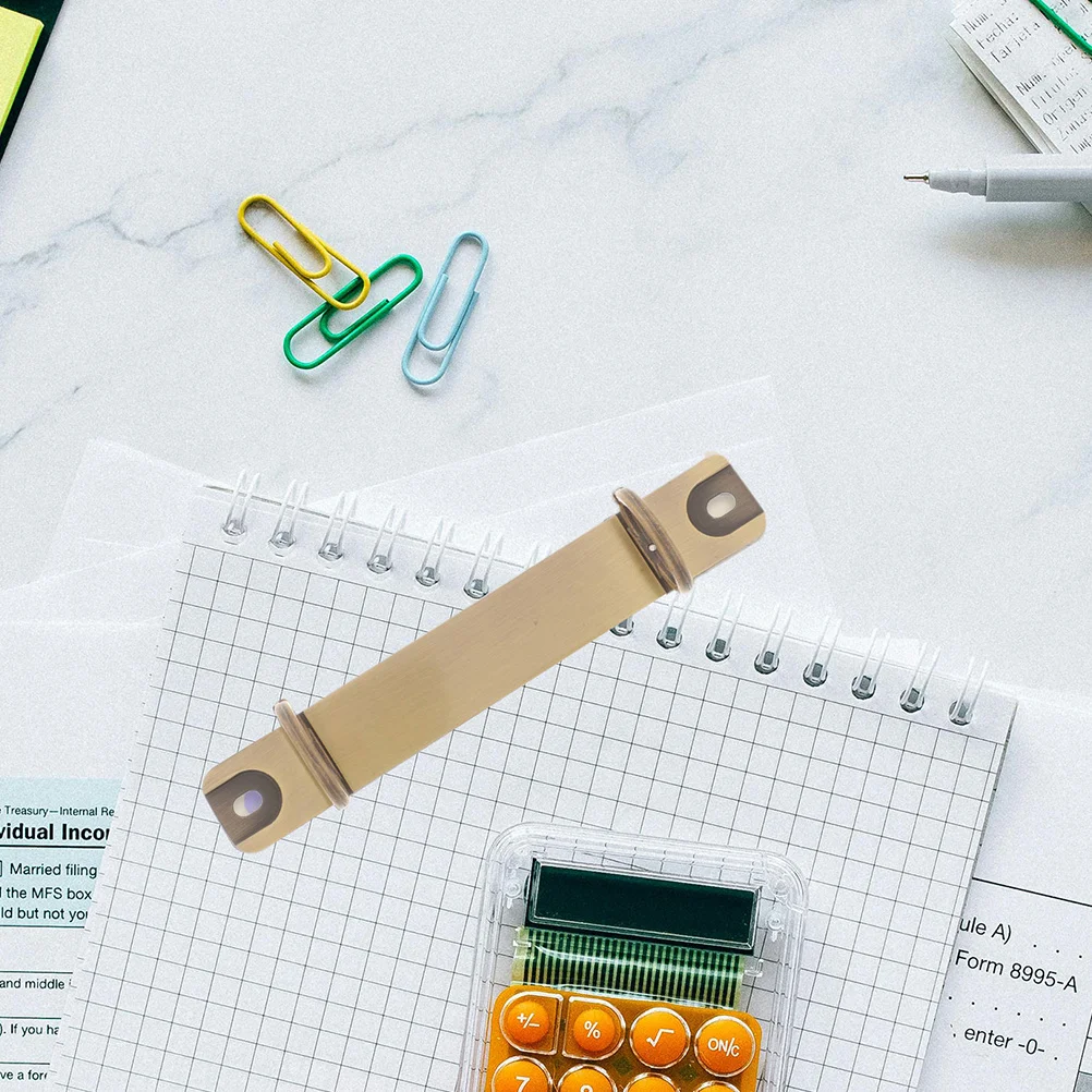 

2pcs Metal Loose Leaf Binder Spines Clips For Notebooks Folders Diy Binding Replacement Rings Sturdy Binder Mechanism Ring Combs