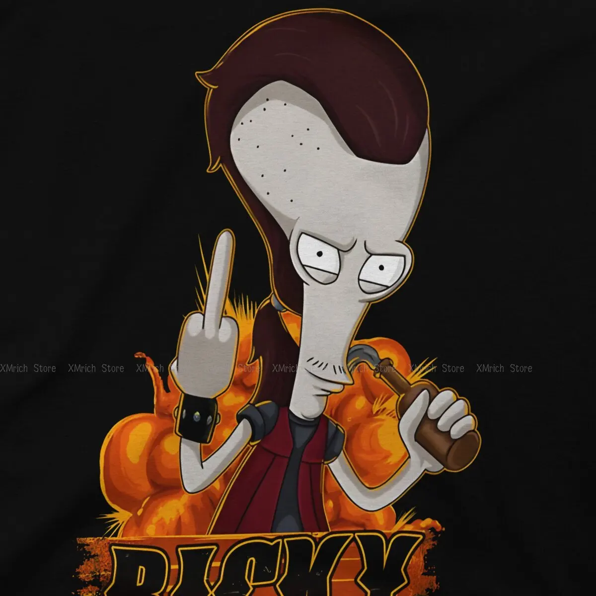 Cool Ricky Spanish T-Shirt for Men Round Neck 100% Cotton T Shirts B-American dad Short Sleeve Tee Shirt Gift Idea Clothing