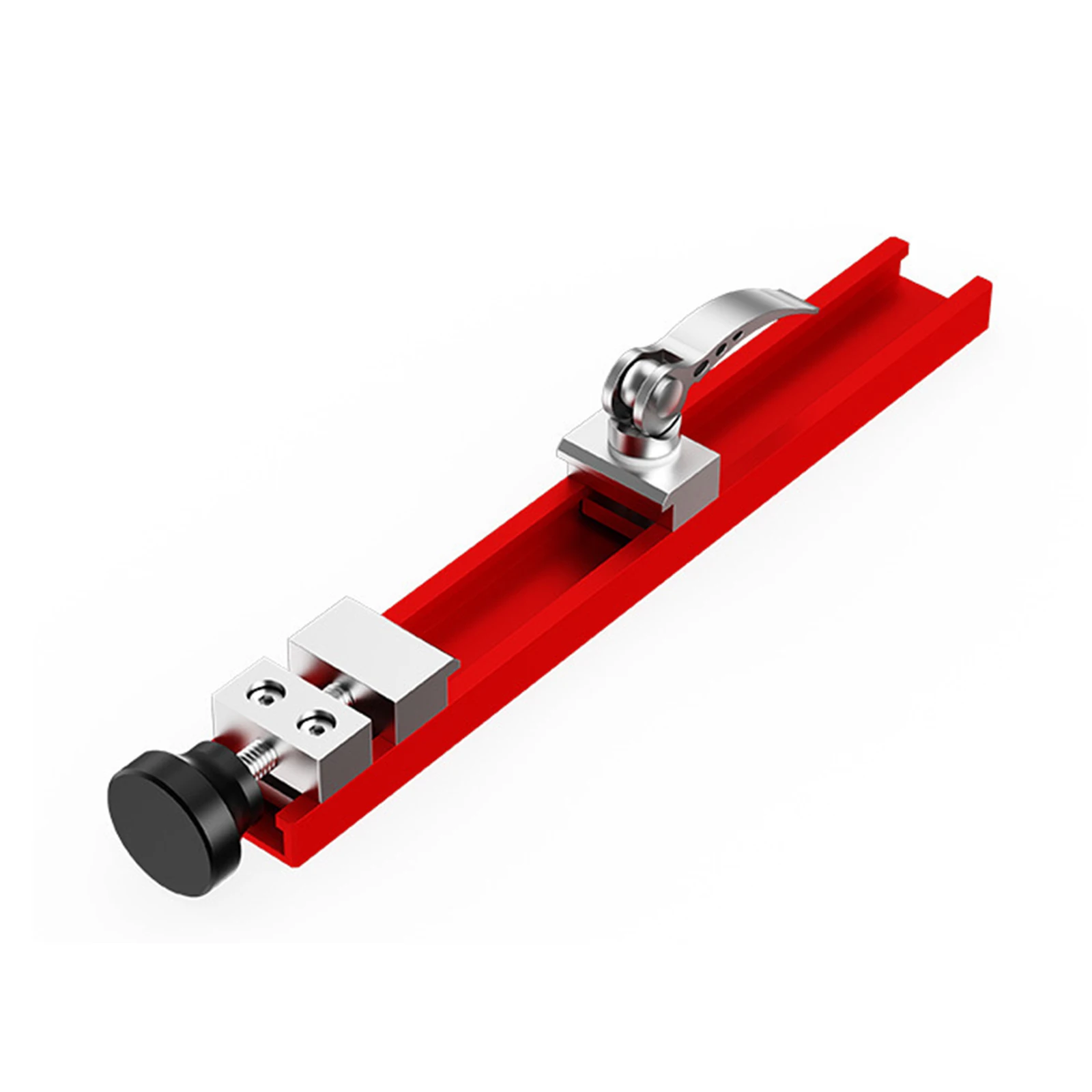 Aluminum Alloy Circular Saw Rail Tool Adjustable Width Two-Way Buckle Locking Clamp One-Button Positioning for Woodworking