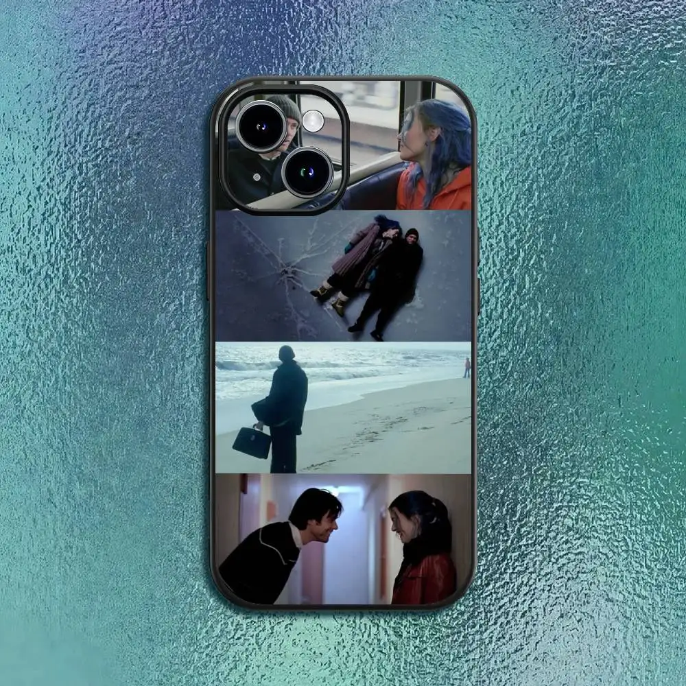 حافظة هاتف Eternal Sunshine of the Spotless Mind لهاتف آيفون 17 12 13 14 15 16Pro Max Plus غلاف ناعم أسود كلاسيكي #6