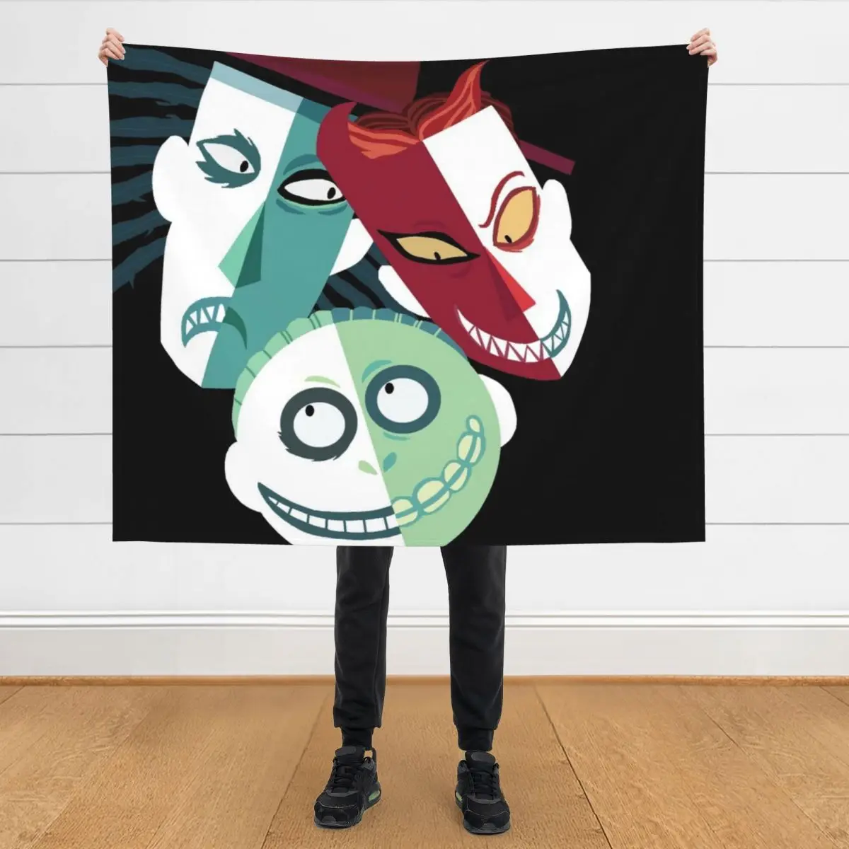 

lock shock and barrel Throw Blanket halloween Cute for winter Blankets