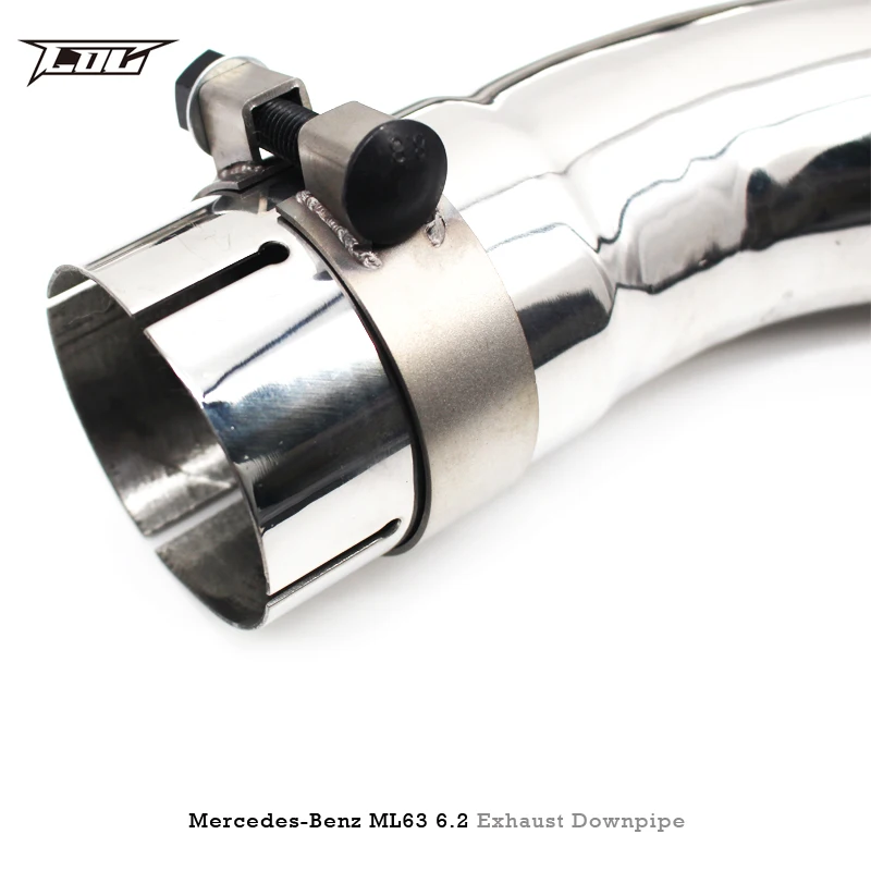 Head Section High flow Pipes Exhaust Pipes branch downpipe Exhaust Pipe with catalyst   For Mercedes-Benz ML63 AMG 6.2L