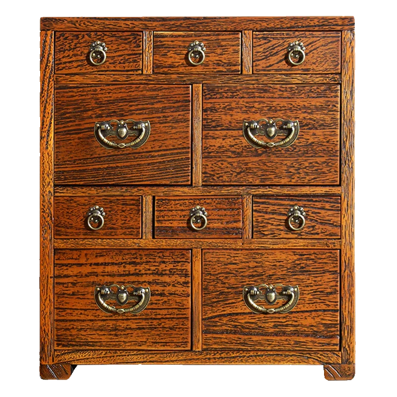 

Шкаф для традиционной китайской медицины из массива дерева, рабочий стол для хранения лекарственных материалов, небольшое хранилище для традиционных китайских лекарств.