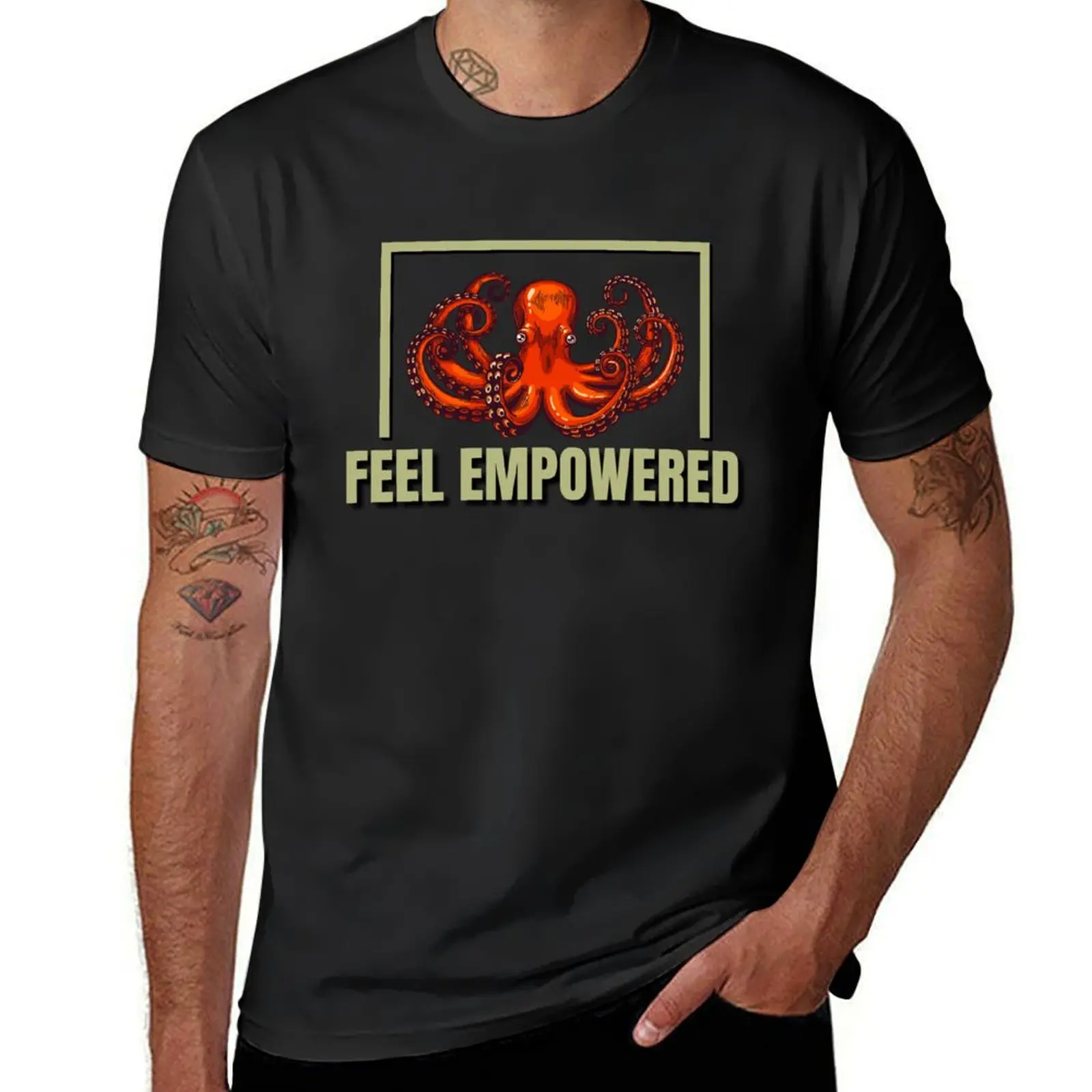 XXXTENTACLEXXX wishes you to feel EMPOWERED Motivational quest T-Shirt blacks summer top oversizeds cute clothes T-shirt men