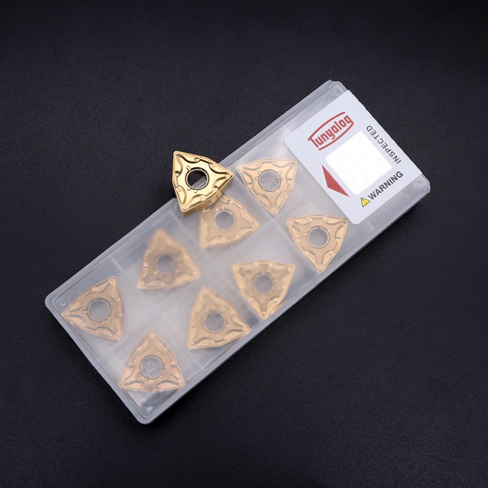 WNMG080404 MA 9125คาร์ไบด์แทรกเครื่องกลึง CNC เครื่องมือ10Pcs WNMG 080404ภายนอกใบมีดเครื่องมือสำหรับเหล็ก