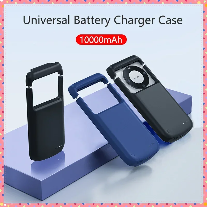 

10000mah Universal Battery Charger Case 3.0A Fast Charging External Battery for iPhone Xiaomi 14 Huawei Power Bank Charging Case