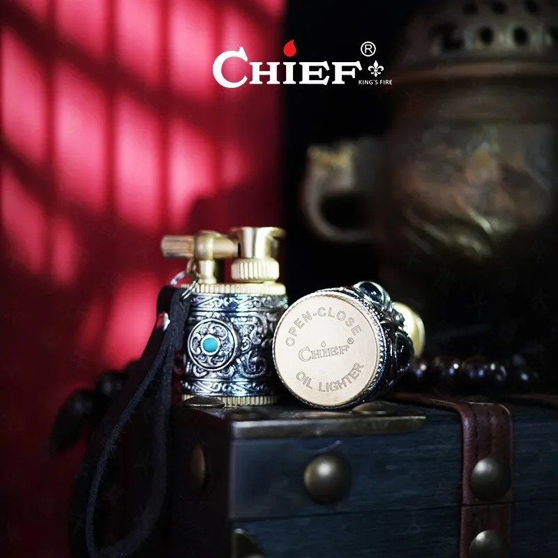 2026 CHIEF 212 Armor Little Fatty Eagle Eye Fuel Lighter Small Portable Retro Creative Men's Pendant Gift Oil Machine