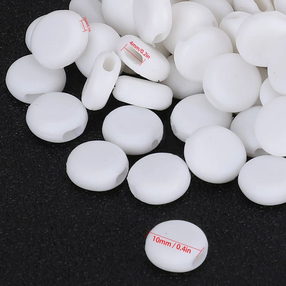 400Pcs Adjustment Buckle Silicone AntiSlip Face Cover Ear Band Extension Rope Connectors
