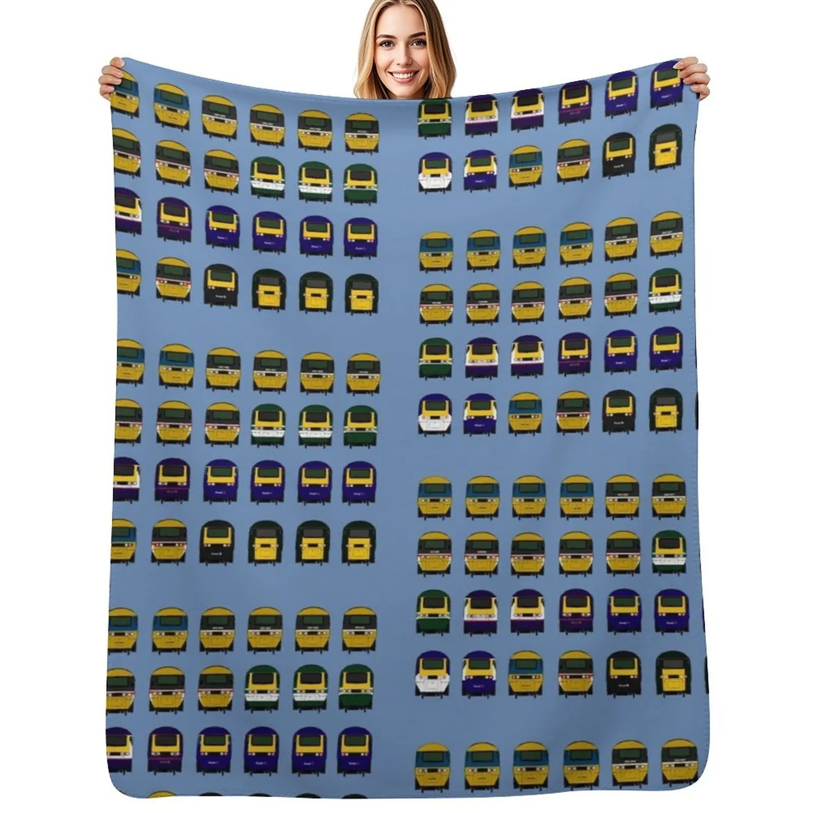 Intercity 125 Great Western Region Throw Blanket No Pilling Soft Warm Blanket for Bed