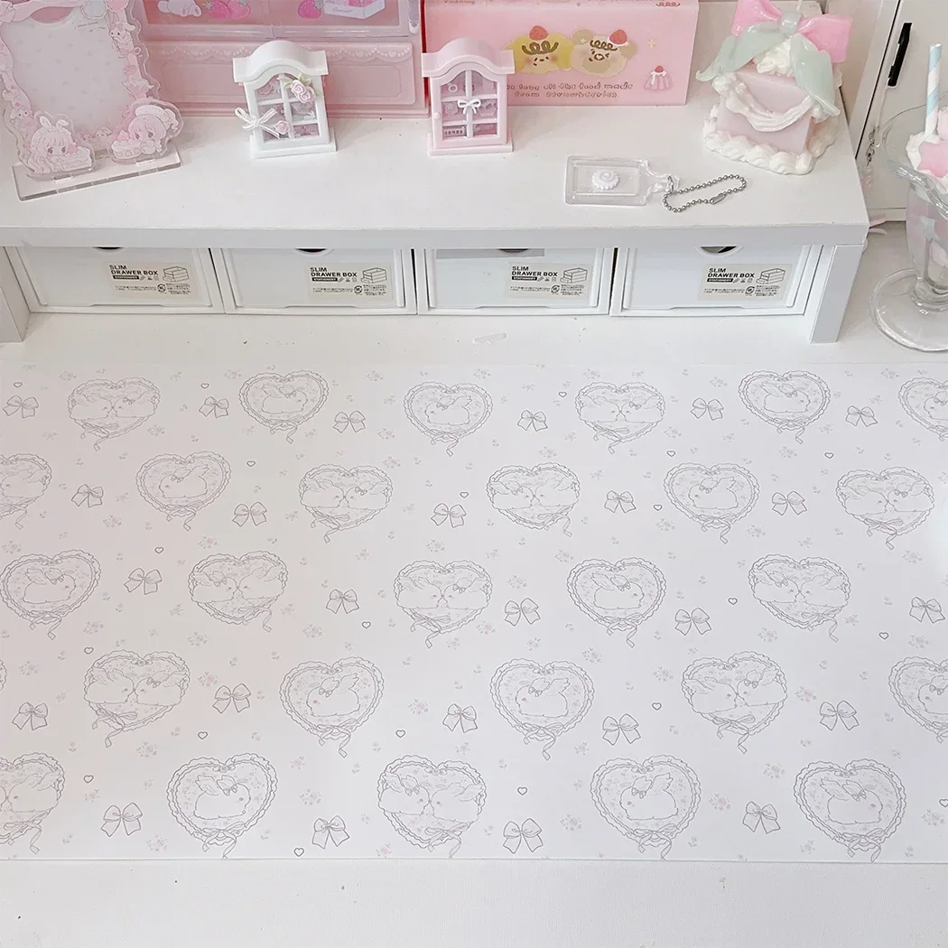 

Original Design INS Style Mouse Pad Student Dormitory Non-slip Waterproof Table Mat Kawaii Cute Girl Computer Keyboard Mouse Pad